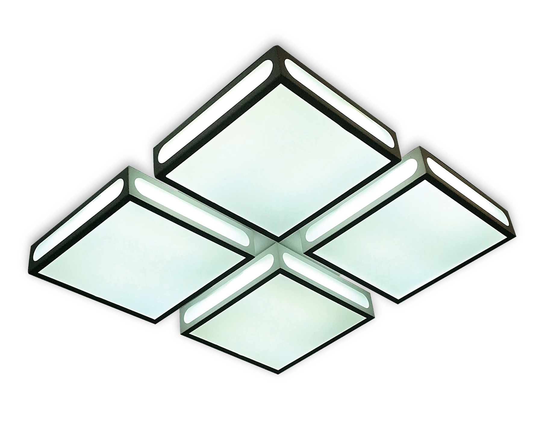 Потолочный светильник Ambrella FS1888 WH/SD 144W 4200K D520*520*95 (ПДУ РАДИО 2.4)